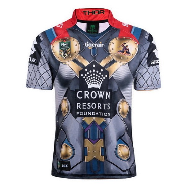 Tailandia Camiseta Melbourne Storm Thor 2017 2018 Gris